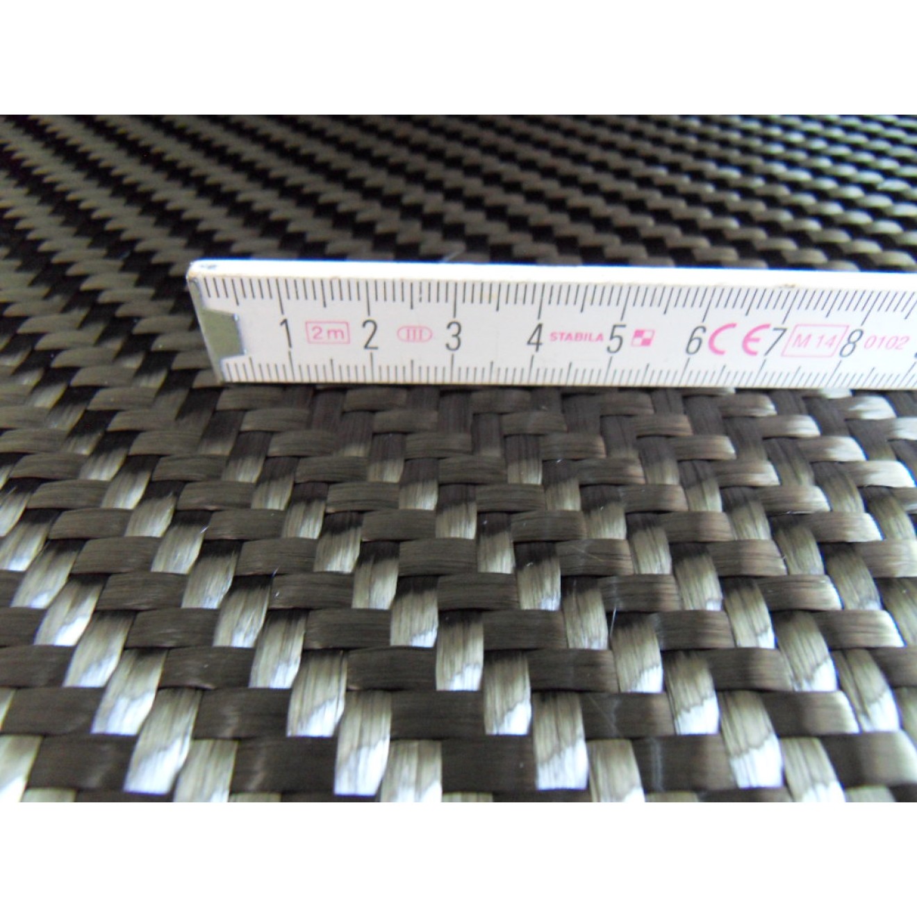 24K Tejido de fibra de carbono 800g/m², sarga 2/2, longitud de rollo 25m
