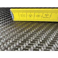 Woven HM carbon fiber fabric 205g/m² twill2/2, Torayca M40J, roll length 6 m