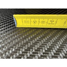 Woven HM carbon fiber fabric 205g/m² twill2/2, Torayca M40J, roll length 6 m