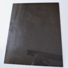 Carbon Fiber/Epoxy Sheets 980x480x2 mm, surface high gloss finish on both sides